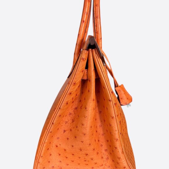 Hermes Brown Ostrich Birkin 35 - Picture 2 of 8
